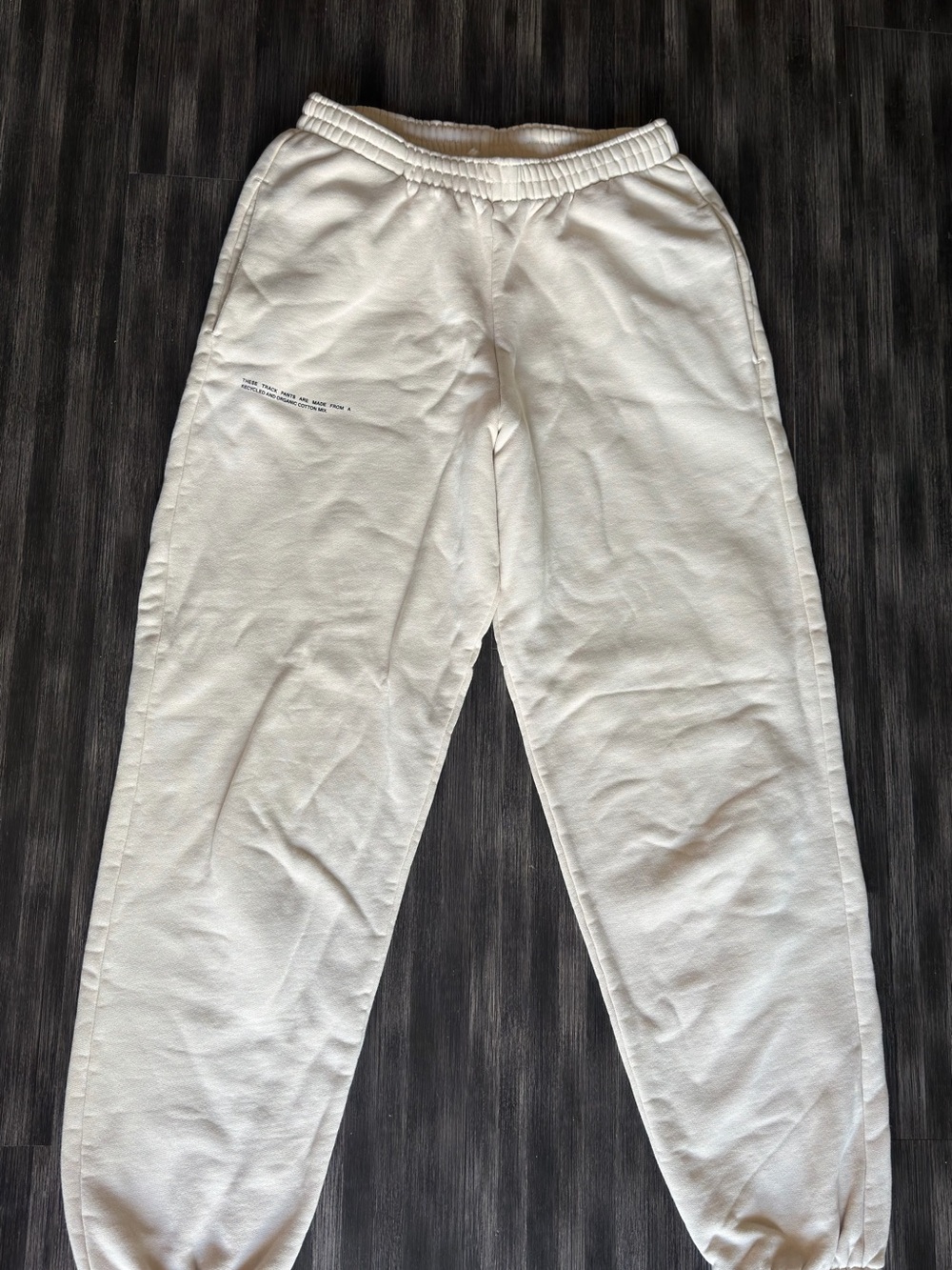 PANGAIA 365 Heavyweight Track Pants Beige Sand XS Fleece Joggers